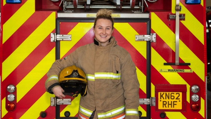 Spennymoor Firefighter Jade Crawley. 